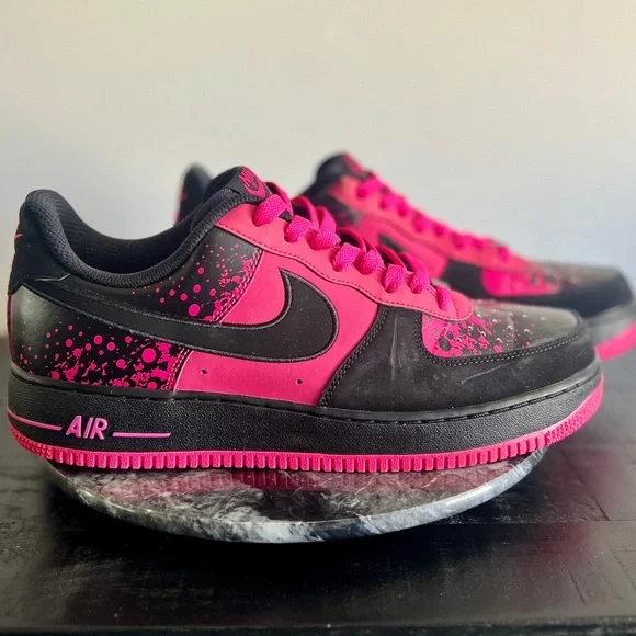 RARE Nike Air Force 1 Low Men’s 11 Pink Splatter 488298-616 - Picture 4 of 8